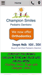 Mobile Screenshot of championsmilesdentistry.com